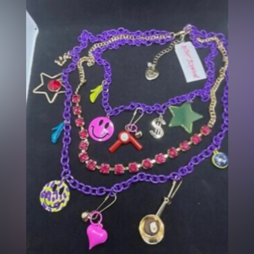 Betsey Johnson Nosalgic Chain Necklace NWT